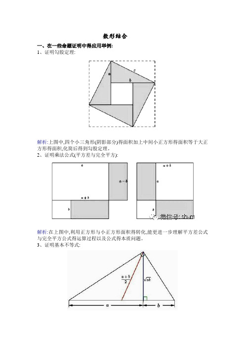 数形结合例题选集