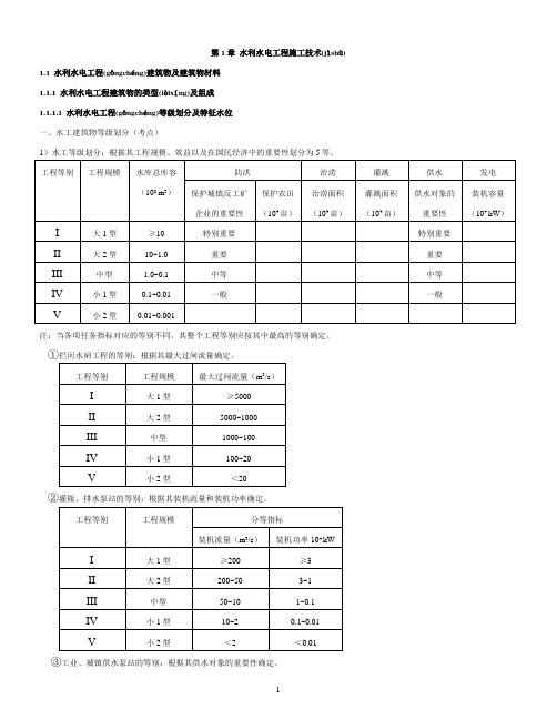 二建水利水电实务第1章(共54页)