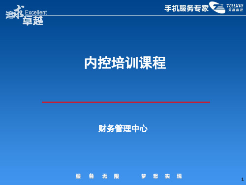 《内控培训课程》PPT课件
