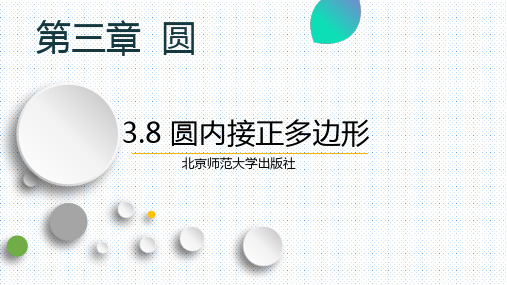 北师大版九年级数学下册：3.8 圆内接正多边形  课件(共14张PPT)