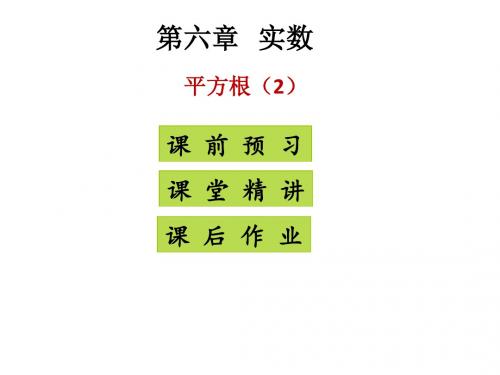 【最新】人教版七年级数学下册高分突破课件：6.1平方根(2)