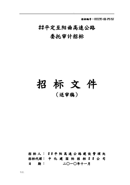 审计招标范本