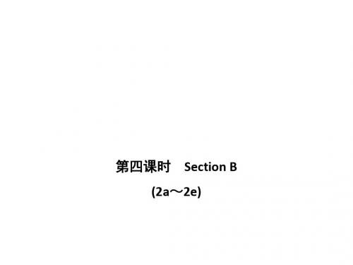 人教版九年级英语上册课件：Unit 7 第四课时 Section B (2a～2e)(共13张PPT)