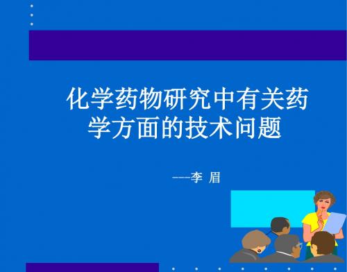 化学药物研究中有关药学方面的技术问题(ppt 344页)