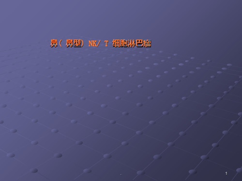 鼻(鼻型)NKT细胞淋巴瘤ppt课件