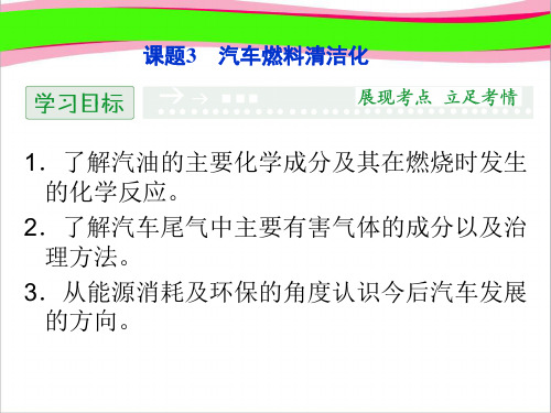 最新高中化学    汽车燃料清洁化同步  省一等奖课件 鲁科版选修