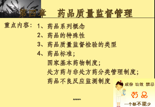药事管理学教学4-药品质量监督管理