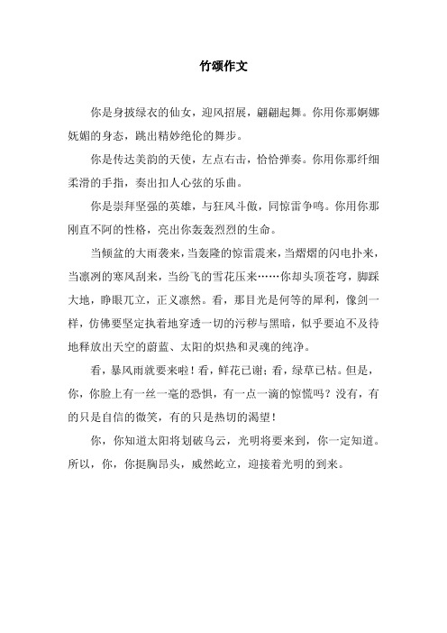 竹颂作文_2