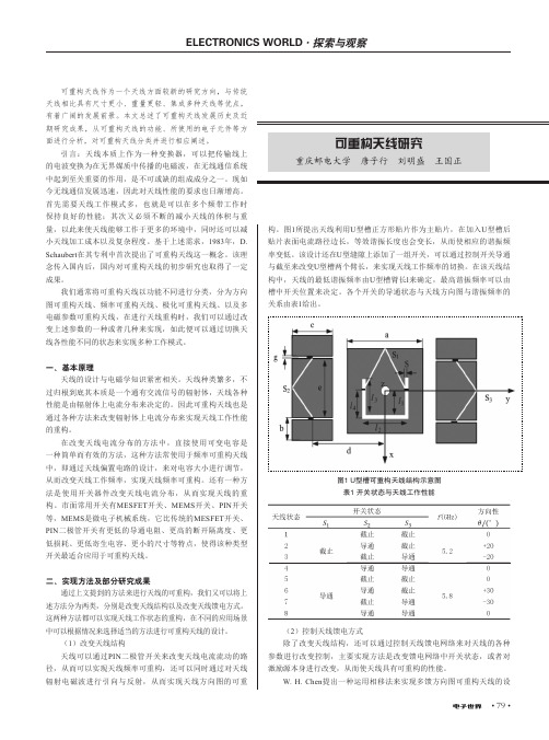 可重构天线研究