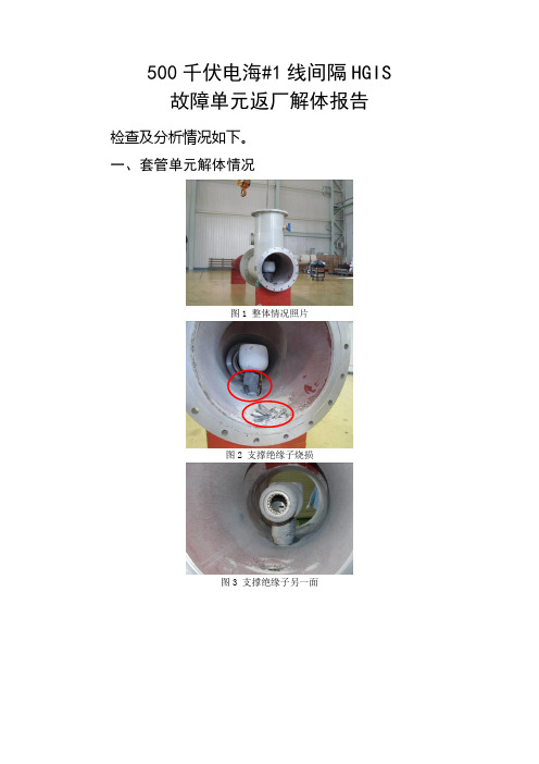 500千伏电海_1线间隔HGIS故障单元返厂解体报告