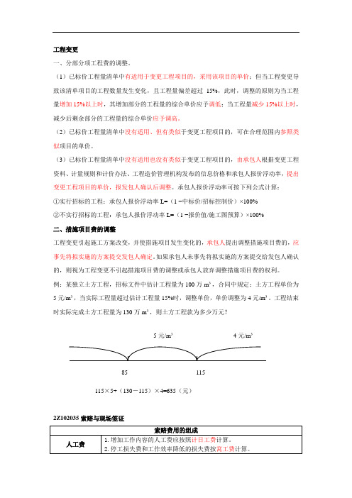 工程变更内容