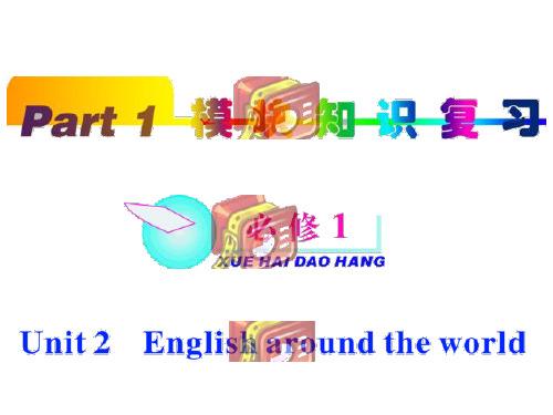 2012届福建人教版学海导航新课标高中总复习(第1轮)英语课件：part1 必修1 unit2(1)