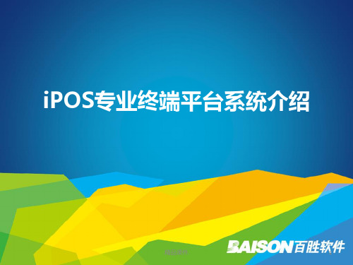 iPOS专业终端平台系统介绍概述.ppt