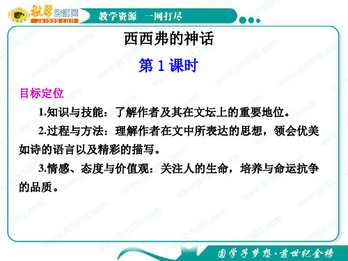 语文：自读文本《西西弗的神话》第1课时 课件(1)(鲁人版必修4)