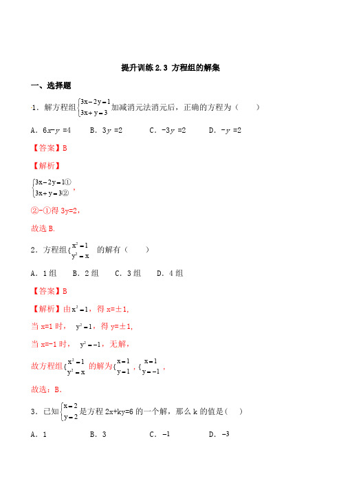 高考专题12  方程组的解集(原卷版) (2)