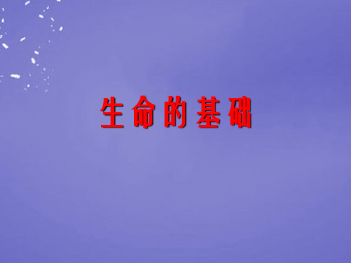 高三生物一轮复习 专题二 细胞代谢课件