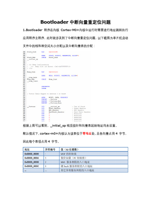 BOOTLOADER中断向量表重定位深度解析(只给懂的人看)