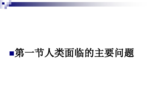 中图版高中地理必修二4.1《人类面临的主要环境问题》课件(共48张PPT)