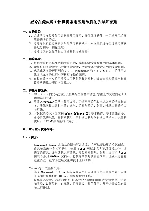 综合技能实践+计算机常用应用软件的安装和使用指导 (1)