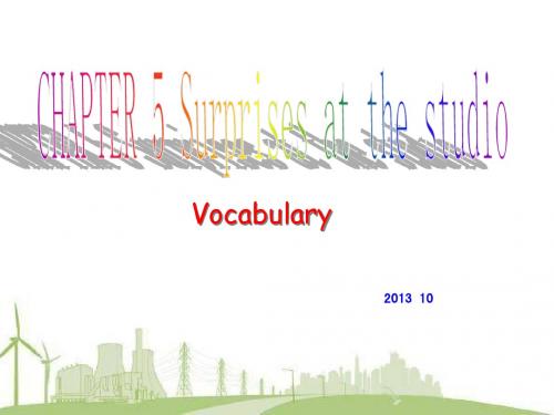 Chapter 5 Surprises at the studio(C5 Voc)课件(牛津深圳版九年级全册)