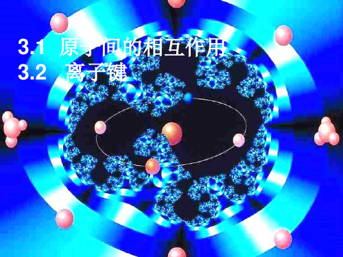 3.1原子间的相互作用和离子键