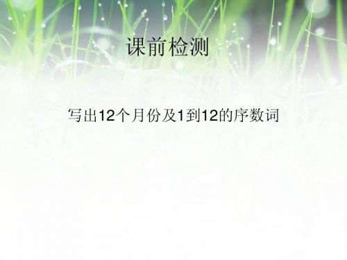 unit7 Lesson 41Holidays(冀教版七年级上册)