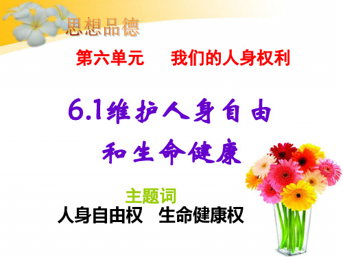 6.1维护人身自由