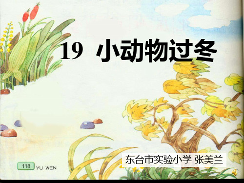 《小动物过冬》教学课件