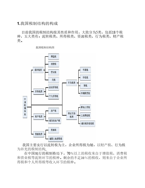 中西方的税收制度与结构