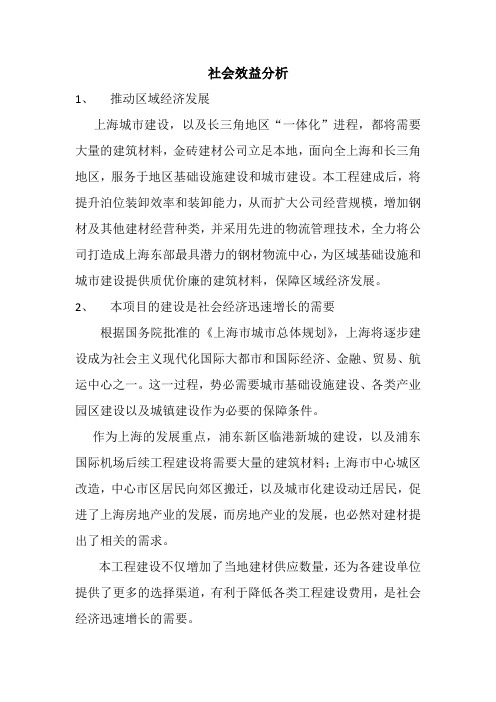 社会效益分析