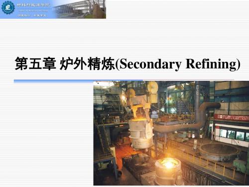 武科大-第五章 炉外精炼(Secondary Refining)