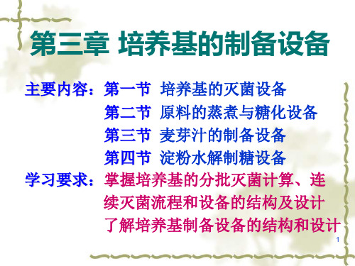 第三章--培养基的制备和灭菌设备PPT优秀课件