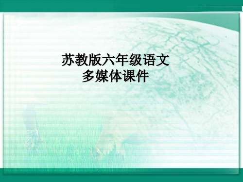 (赛课课件)六年级下册语文《广玉兰》(共28张PPT)