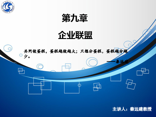 第九章 战略联盟