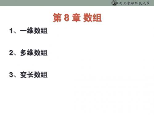 c语言-数组