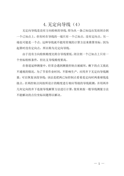 4.无定向导线(4)