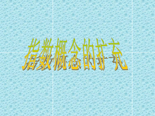 高中数学指数概念的扩充课件1 北师大版 必修1