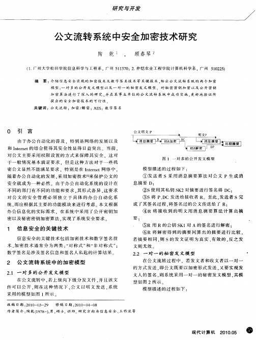公文流转系统中安全加密技术研究