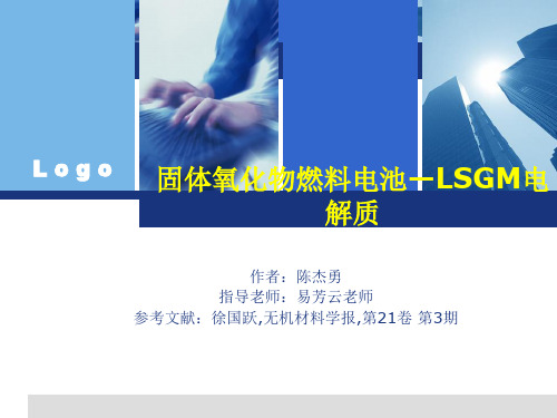 固体氧化物燃料电池—LSGM电解质