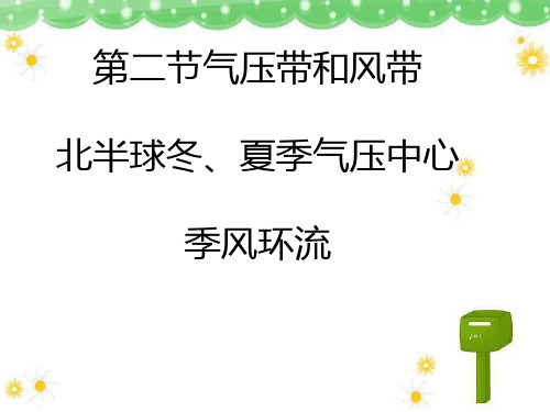 人教版高中地理必修一第二章第二节气压带和风带 课件(共21张PPT)