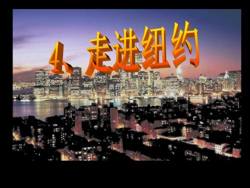 走进纽约 教学PPT课件2