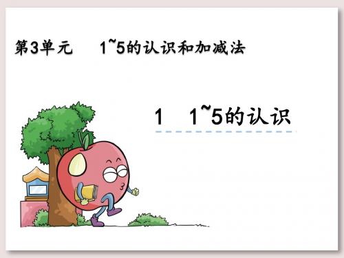 人教版一年级数学上册-1~5的认识课件