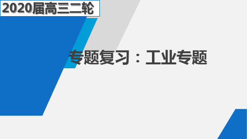 (精品课件)2020届高三二轮专题复习：工业