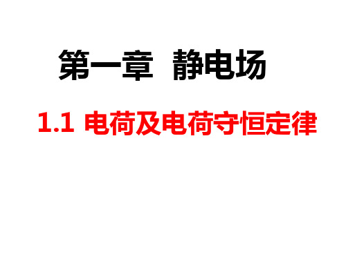 11电荷及其守恒定律