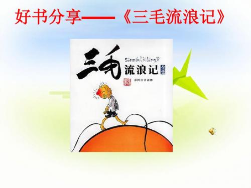 二年6班好书推荐——《三毛流浪记》