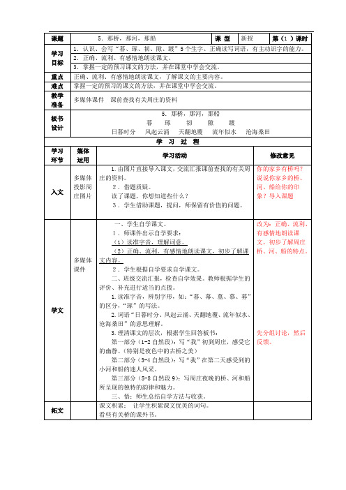 5那桥,那河,那船第一课时 (1)