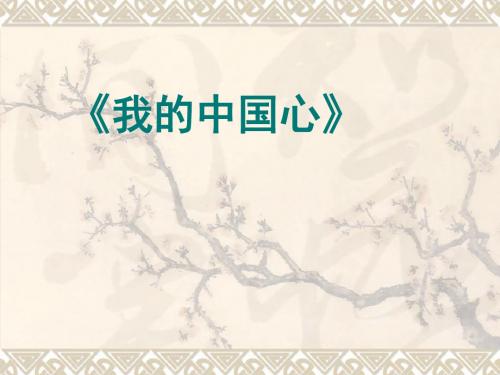 我的中国心