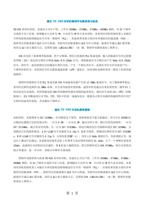 建伍对讲机维修资料-6页word资料