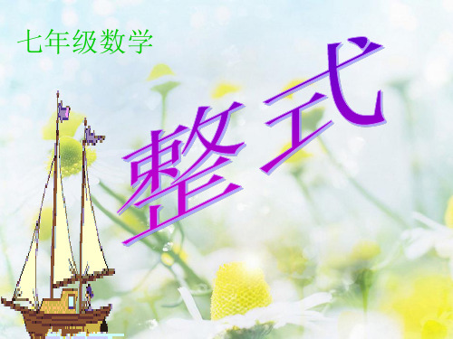 湘教版-数学-七年级上册-2.4整式 参考课件