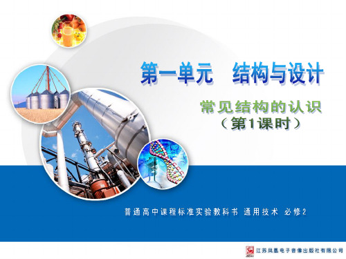 高中新课改 通用技术(苏教版·必修二)1.1 常见结构的认识 教学课件